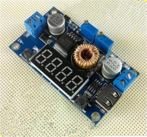 New 5a cc cv led drive lithium charger power step-down module w/ usb voltmeter for sale