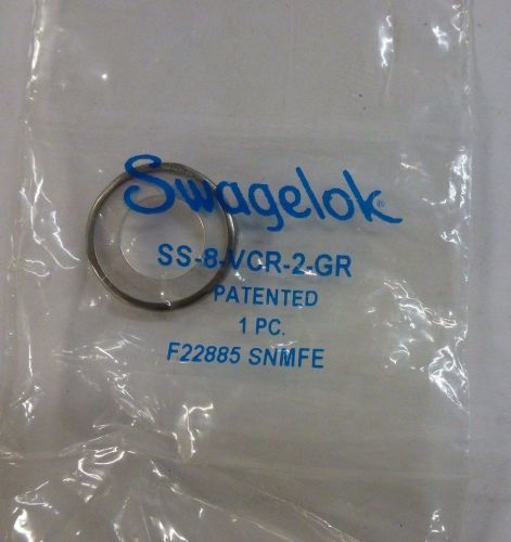 Swagelok/cajon ss vcr face seal fitting, 1/2&#034;  silver-plated gasket  ss-8-vcr-2 for sale