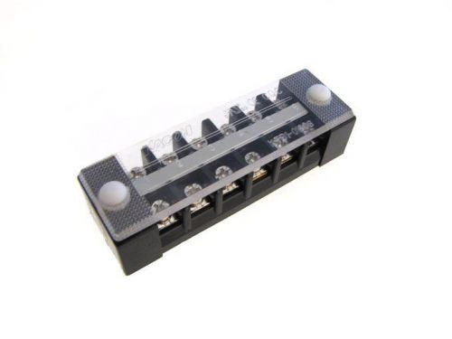 Hq kacon 6 position 6p screw barrier strip terminal block w/ cover 10a for sale