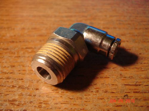 Uk made push to connect swivel 90° elbow 1/4&#034; tube x 3/8&#034; npt male for sale