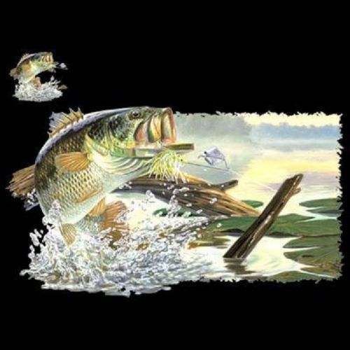 Undercover fish fishing heat press transfer for t shirt tote bag sweatshirt 249f for sale