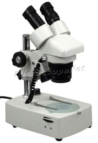 10x-20x-30x-60x stereo binocular microscope with dual lights + 48mm port for sale