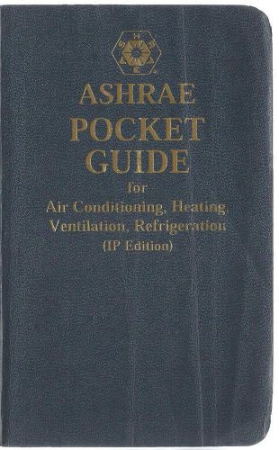 Ashrae pocket guide hvac softcover book  2001 5th edition for sale