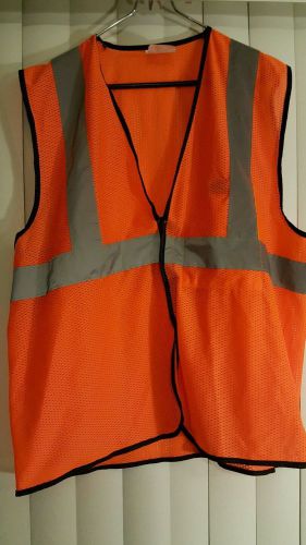 Radnor class 2 safety vest mesh orange with reflective L/XL