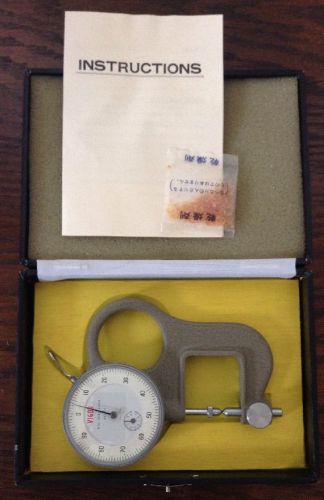 MINT Vigor Dial Lens Gauge GL GA-715 Japan W Instructions &amp; Box 0.01mm