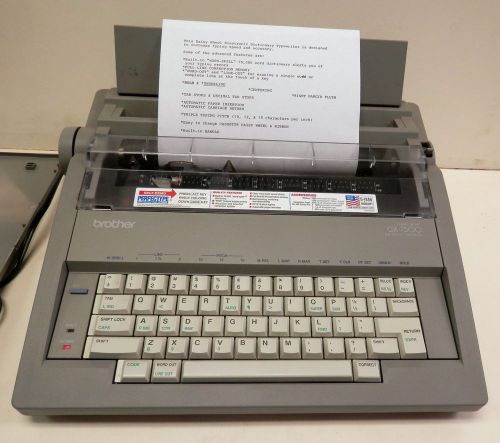 WORKING BROTHER GX-7500 CORRECTRONIC ELECTRONIC TYPEWRITER WITH ALL KEYS