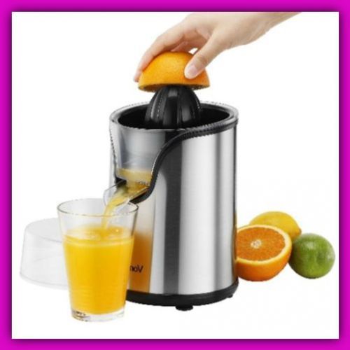 Electric Fruit Juicer Machine Extractor Squeezer Press Citrus Orange Drink Steel