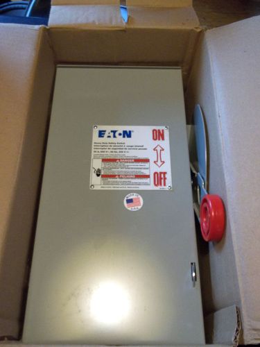 EATON DH361FRK 30 AMP 600VAC 3 POLE FUSIBLE HEAVY DUTY SAFETY SWITCH