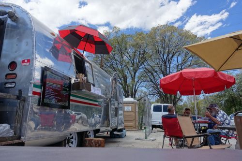 Airstream food truck concession trailer