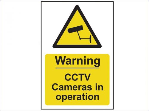Scan - warning cctv cameras in operation - pvc 200 x 300mm for sale