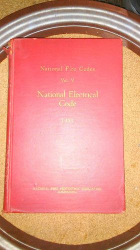 National fire codes national eletrical code 1951