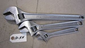 Crescent adjustable wrenches - 8&#034; 12&#034; 15&#034; all in great shape