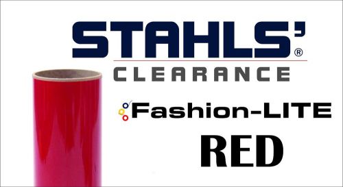 15&#034; x 37 yards - stahls&#039; fashion-lite heat transfer vinyl - red for sale