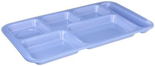 Carlisle 4398392 melamine right-hand 6-compartment divided tray, 15&#034; x 9&#034;, for sale