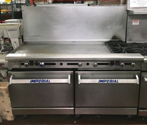 Imperial 60&#034; commercial range w/ 48&#034; griddle (ir-2-g48-cc) for sale