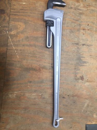 Brand new genuine ridgid brand 48&#034; inch aluminum straight pipe wrench for sale