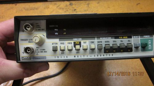 FLUKE 1911A MULTI COUNTER WITH POWER CORD USED