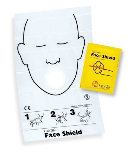 Laerdal cpr face shield isolation barrier 3m filtrete hydrophobic filter new for sale