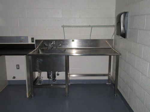 Stainless Steel Sink 72 X 30 with Garbage Disposal