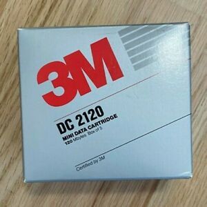 3M Mini Data Cartridge 5 Pack DC2120 Formatted 120MB New in Box