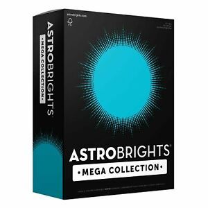 Astrobrights Mega Collection, Colored Cardstock, Bright Blue, 625 Sheets, 24 ...