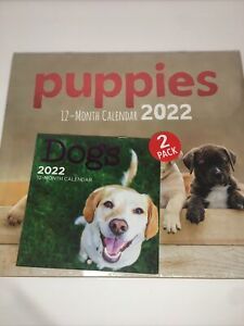 2022 Puppies  12 Month Calendar 1112 w/Dogs Bonus Mini