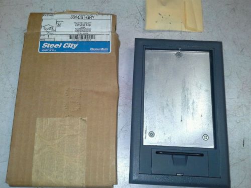 STEEL CITY 664-CST-GRY Floor Box Cover,Concealed--FREE SHIPPING