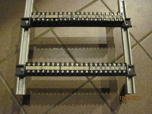 40 buchanan  med duty pressure terminal block with rails for sale