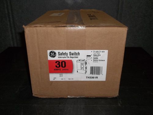 GE TH3361R FUSIBLE Heavy Duty SAFTEY SWITCH 600V 30A 3PH *NEW*