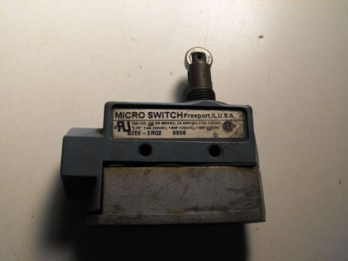 Used Micro Switch , BZE6-2R02, 15A, 125V,250V,480V, 2A-600V