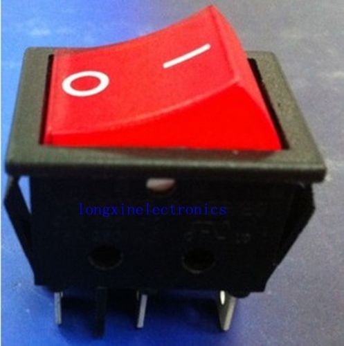 New 20pcs rocker switch 6-pin 250v16a 125v20a on-off red light, ,6p for sale
