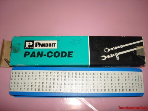 Paduit Pan-Code PCM-E 25 Cards-Sheets Wire Marker Cards - New - PCM