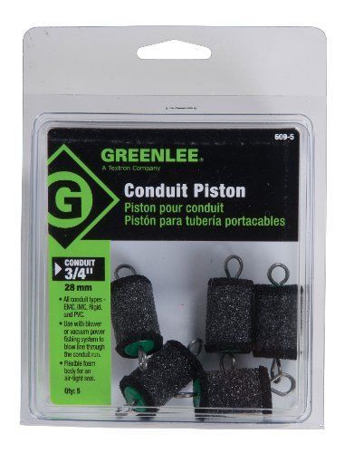 Greenlee 609-5 Piston For 3/4&#034; Conduit  5 Pack