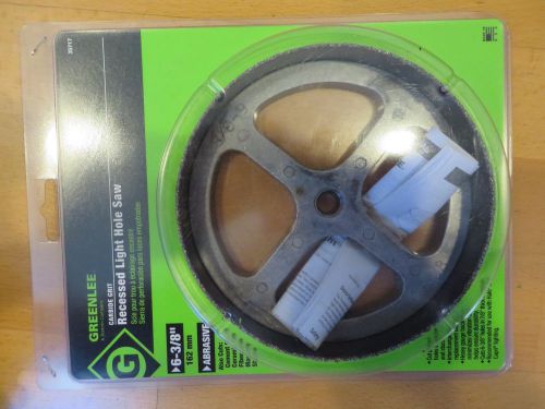 GREENLEE 35717 CARBIDE GRIT RECESSED LIGHT HOLE SAW 6-3/8&#034; (162m) - NEW