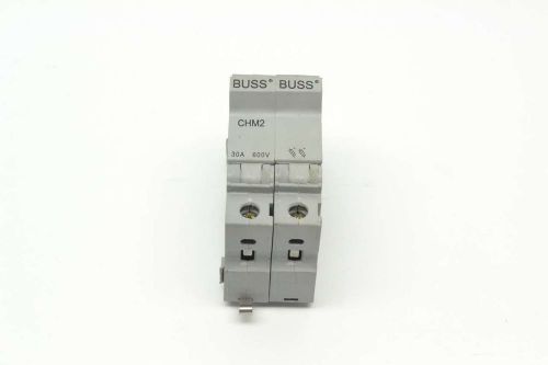 New buss chm2 30a amp 2p 600v-ac fuse holder b422178 for sale