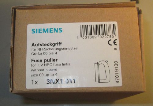 SIEMENS 3NX1 011 fuse puller LV HRC fuse links size 00-4 NEW unopened box