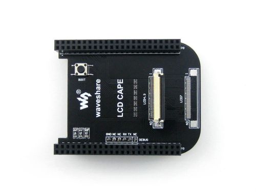4.3inch LCD Expansion CAPE for Connecting with BB Black RevC+4.3&#039;&#039; LCD Debugging