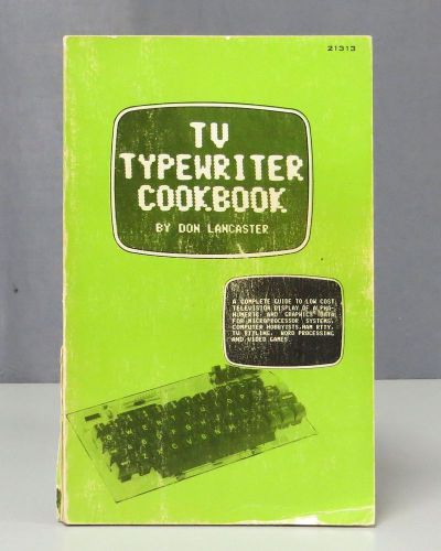 Tv typewriter cookbook for sale