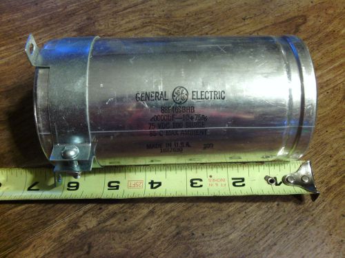 General Electric 75v 20,000uF Capacitor (w/ Mounting Bracket)