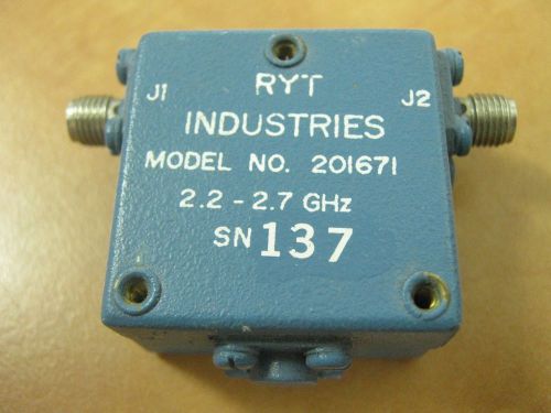 RYT Microwave RF Isolator 201671  2.2-2.7 GHz   TESTED