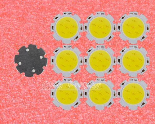10pcs 3w pure white cob high power led roundness led light emitting diode for sale