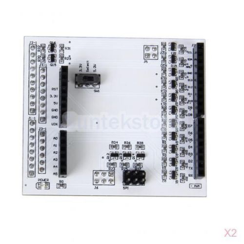 2x t board to bridge arduino shield to pcduino with level shifter 3.3v 5v switch for sale