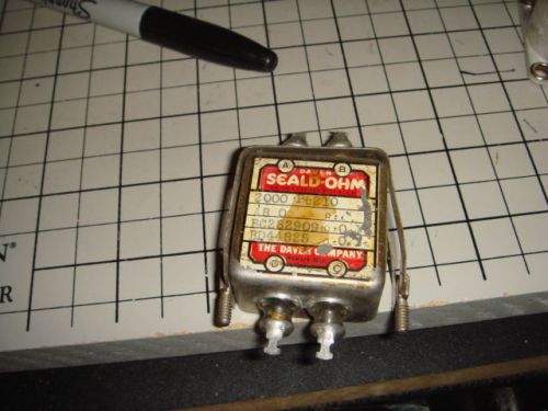 Daven NOS Seald OHm Music Box Resistor Unit   0 / 282909 / 44825 Ohms +- .1%