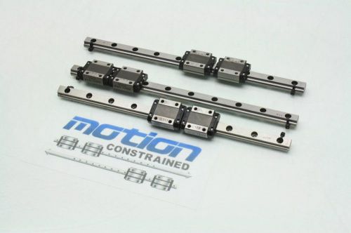 Lot of 6 thk rsr 12mx blocks on guide rails for sale