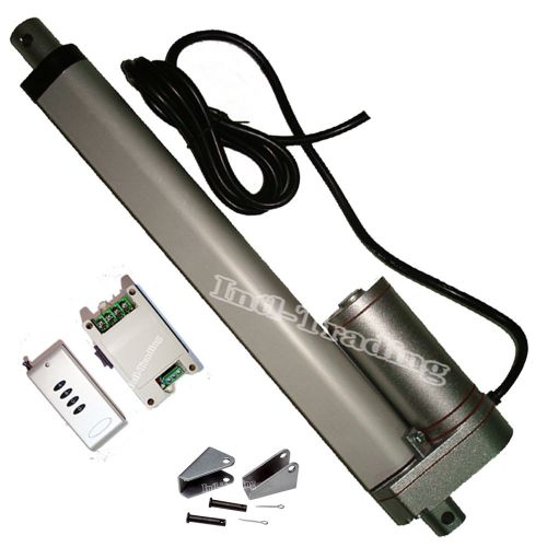 Heavy duty 16&#034; stroke linear actuator &amp;remote&amp;brackets 330 pound max lift dc 12v for sale