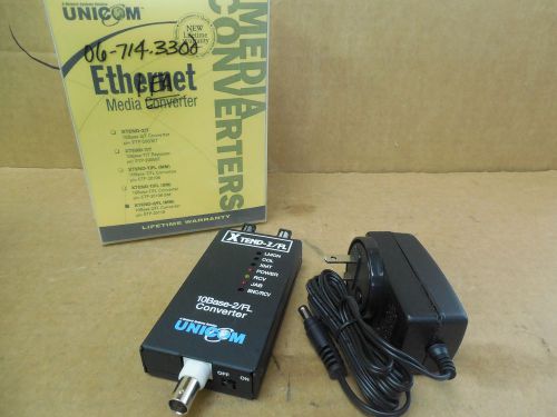 Unicom ethernet media converter xtend-2/fl (mm) 10base-2/fl converter new for sale
