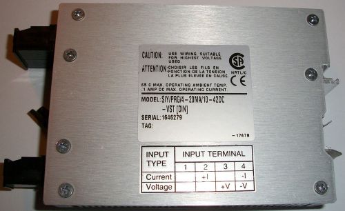 Moore industries siy/prg/4-20ma/10-42dc siyprg420ma signal isolator/converter for sale