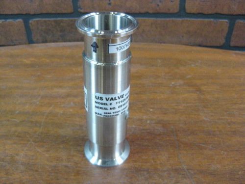 New us valve #100793 11125-ma23 flow valve 1-1/4&#034;, max seal temp 150c, max 5psi for sale