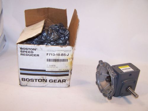 NEW BOSTON GEAR F713-10-B5-J, 0.86HP, 10:1 Ratio Gear Reducer NIB