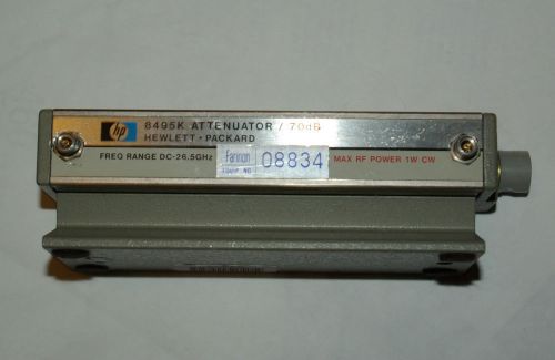 Hp  8495k progammable  attenuator 0 to 70 db dc to 26 ghz works for sale